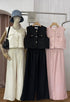 Casual Sleeveless Vest With Wide Trousers  Sets